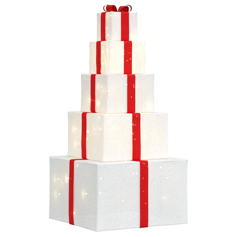 Load image into Gallery viewer, Vidaxl kerstdecoratie geschenkdoos 250 led's warm wit
