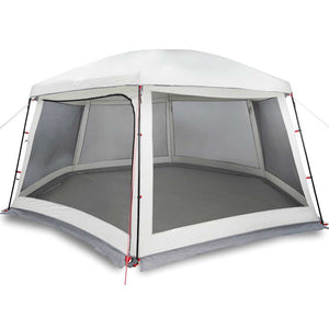 Vidaxl zwembadtent met uitneembare buiten- gaaswanden 618x532 cm grijs
