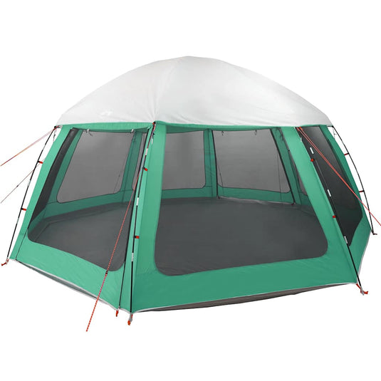 Vidaxl zwembadtent uitneembare buiten- gaaswanden 510x510 cm zeegroen