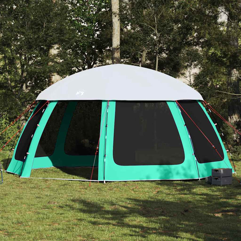 Load image into Gallery viewer, Vidaxl zwembadtent uitneembare buiten- gaaswanden 510x510 cm zeegroen
