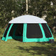 Vidaxl zwembadtent uitneembare buiten- gaaswanden 510x510 cm zeegroen