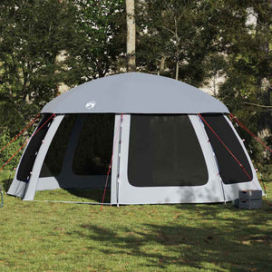 Vidaxl zwembadtent met uitneembare buiten- gaaswanden 510x510 cm grijs