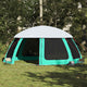 Vidaxl zwembadtent uitneembare buiten- gaaswanden 612x612 cm zeegroen