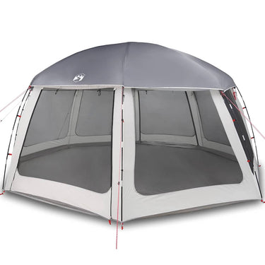 Vidaxl zwembadtent met uitneembare buiten- gaaswanden 612x612 cm grijs