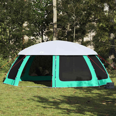 Vidaxl zwembadtent uitneembare buiten- gaaswanden 690x690 cm zeegroen