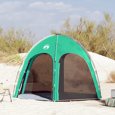 Vidaxl zwembad tent zeegroen 366 x 305 x 231 cm polyester en glasvezel