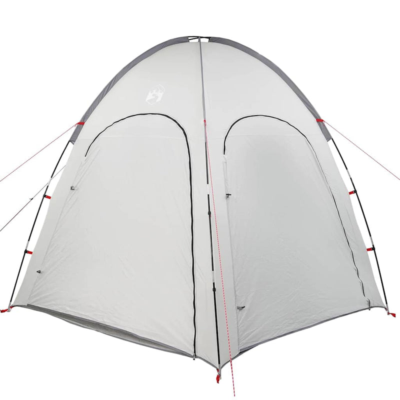 Load image into Gallery viewer, Vidaxl zwembad tent grijs 366 x 305 x 231 cm polyester en glasvezel
