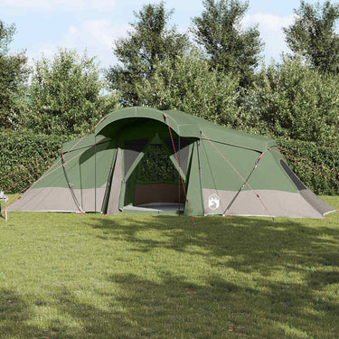 Vidaxl gezinstent met dak groen en grijs 721 x 335 x 212 cm