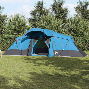 Vidaxl gezinstent met dak blauw en grijs 721 x 335 x 212 cm