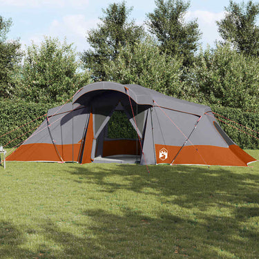 Vidaxl gezinstent met dak grijs en oranje 721 x 335 x 212 cm