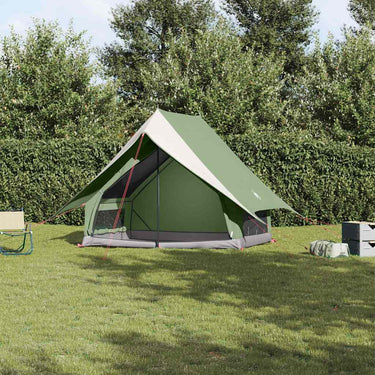 Vidaxl gezinstent met dak groen en wit 315 x 286 x 200 cm