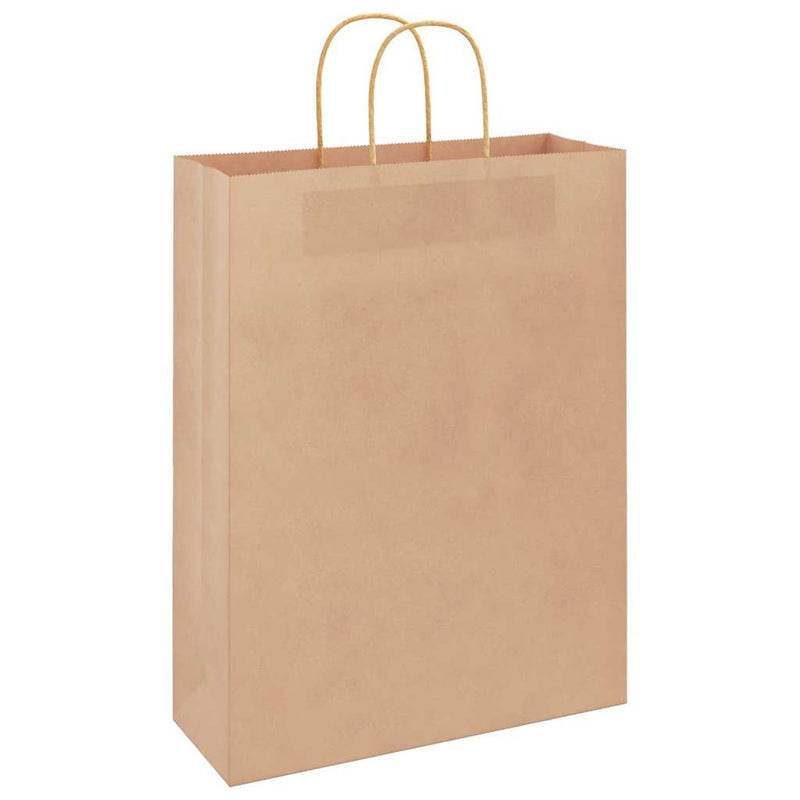 Load image into Gallery viewer, Vidaxl papieren zakken 50 st met hengsels 32x12x42 cm bruin
