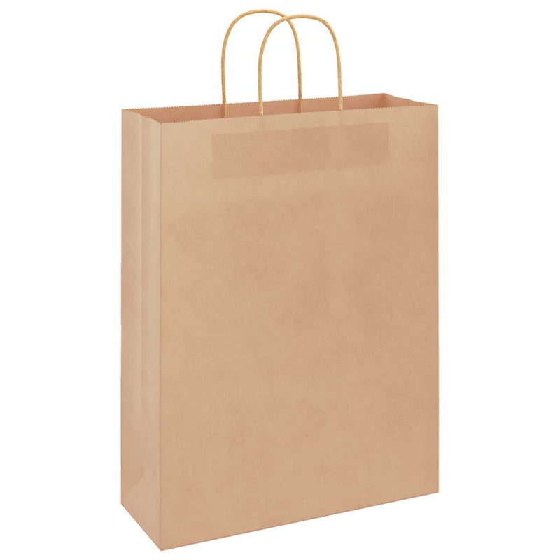 Load image into Gallery viewer, Vidaxl papieren zakken 250 st met hengsels 32x12x42 cm bruin
