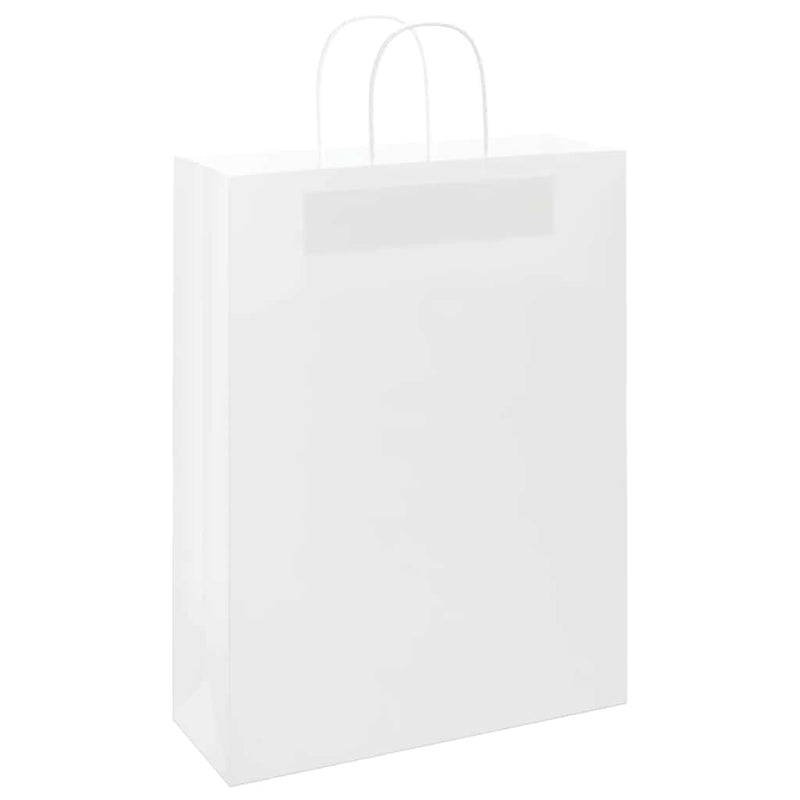 Load image into Gallery viewer, Vidaxl papieren zakken 250 st met hengsels 32x12x42 cm wit
