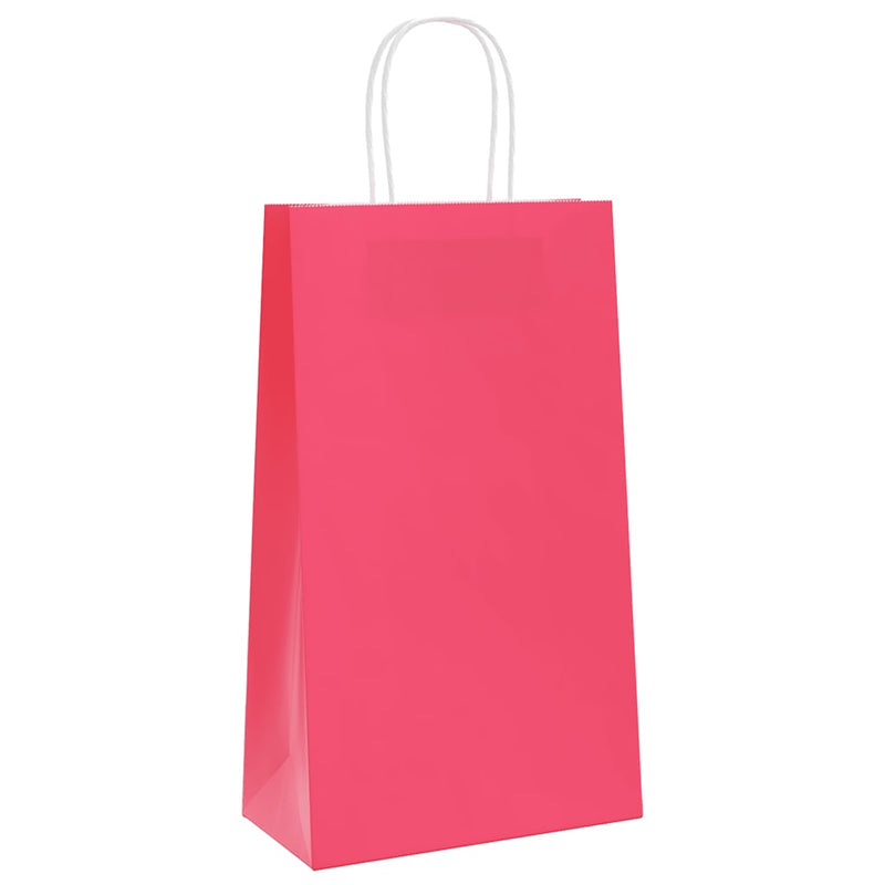 Load image into Gallery viewer, Vidaxl papieren zakken 50 st met hengsels 21x11x36 cm roze
