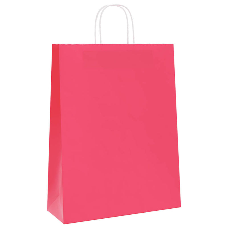 Load image into Gallery viewer, Vidaxl papieren zakken 250 st met hengsels 32x12x42 cm roze
