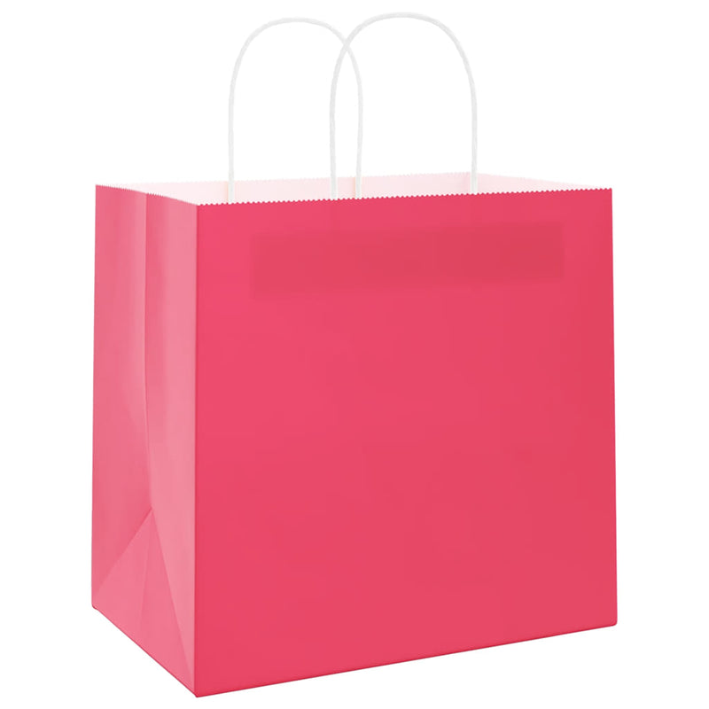 Load image into Gallery viewer, Vidaxl papieren zakken 250 st met hengsels 54x15x49 cm roze
