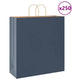 Vidaxl papieren zakken 250 st met hengsels 45x17x48 cm blauw