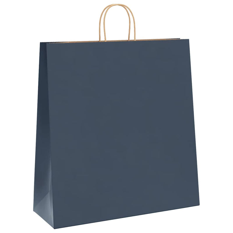 Load image into Gallery viewer, Vidaxl papieren zakken 250 st met hengsels 45x17x48 cm blauw

