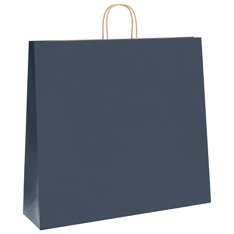 Load image into Gallery viewer, Vidaxl papieren zakken 250 st met hengsels 54x15x49 cm blauw
