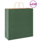 Vidaxl papieren zakken 250 st met hengsels 45x17x48 cm groen