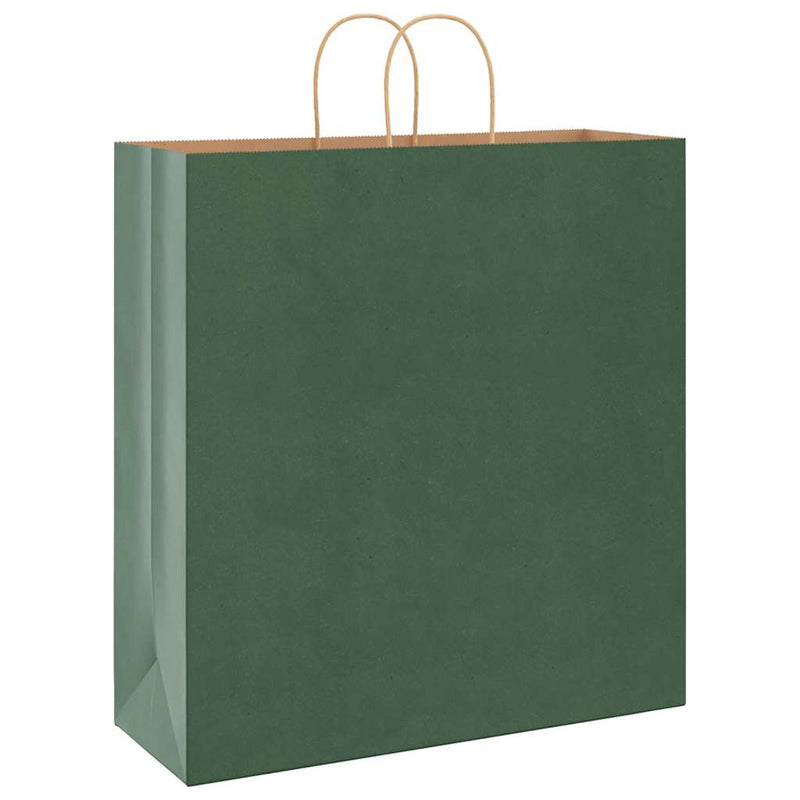 Load image into Gallery viewer, Vidaxl papieren zakken 250 st met hengsels 45x17x48 cm groen
