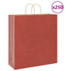 Vidaxl papieren zakken 250 st met hengsels 45x17x48 cm rood
