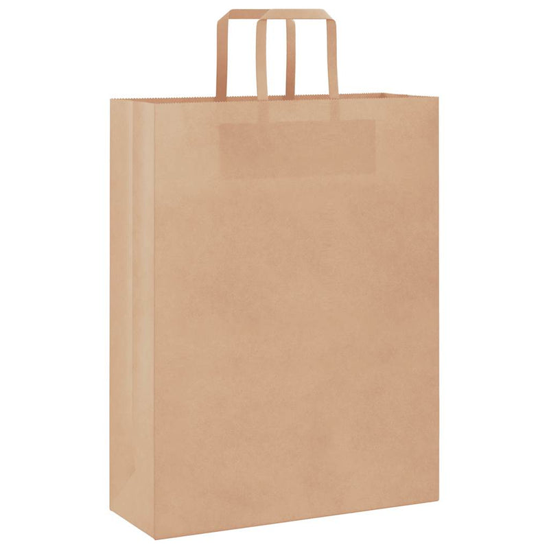 Load image into Gallery viewer, Vidaxl papieren zakken 50 st met hengsels 32x12x42 cm bruin
