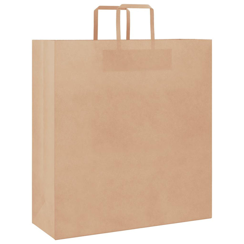 Load image into Gallery viewer, Vidaxl papieren zakken 250 st met hengsels 45x17x48 cm bruin
