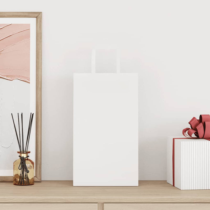 Load image into Gallery viewer, Vidaxl papieren zakken 250 st met hengsels 21x11x36 cm wit
