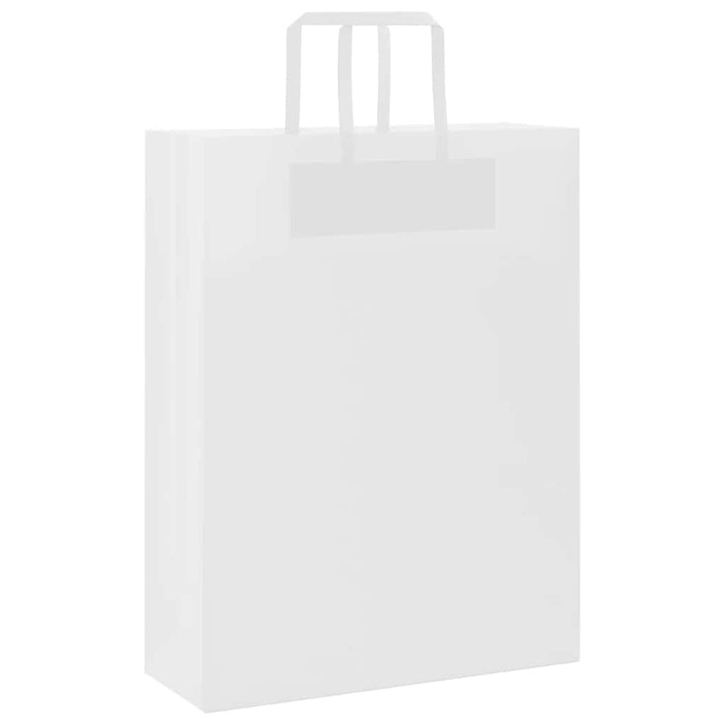 Load image into Gallery viewer, Vidaxl papieren zakken 250 st met hengsels 32x12x42 cm wit
