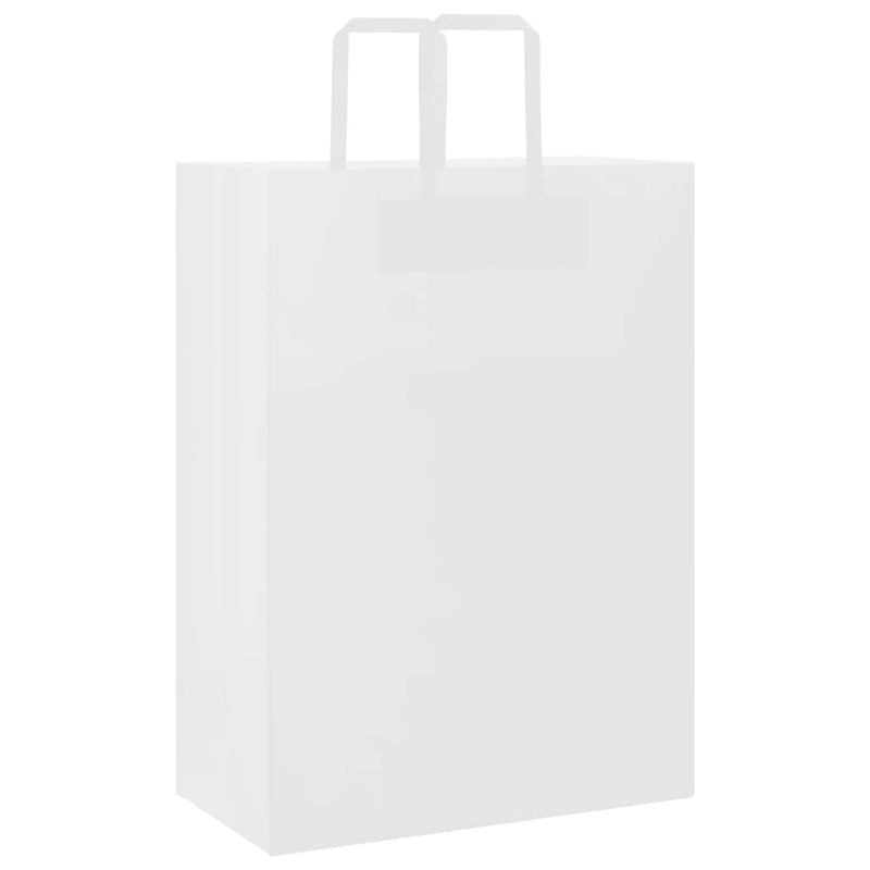 Load image into Gallery viewer, Vidaxl papieren zakken 250 st met hengsels 32x17x44 cm wit
