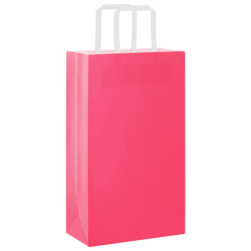 Load image into Gallery viewer, Vidaxl papieren zakken 250 st met hengsels 21x11x36 cm roze
