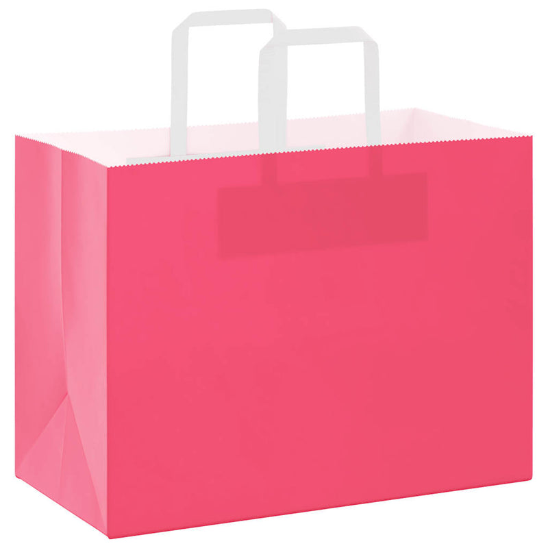 Load image into Gallery viewer, Vidaxl papieren zakken 250 st met hengsels 32x17x25 cm roze
