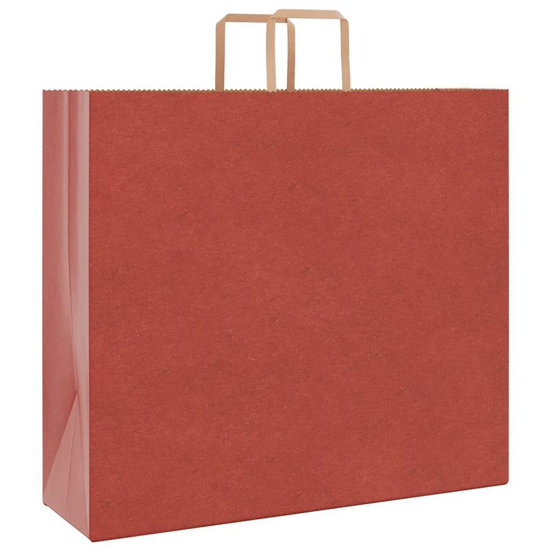 Load image into Gallery viewer, Vidaxl papieren zakken 250 st met hengsels 54x15x49 cm rood
