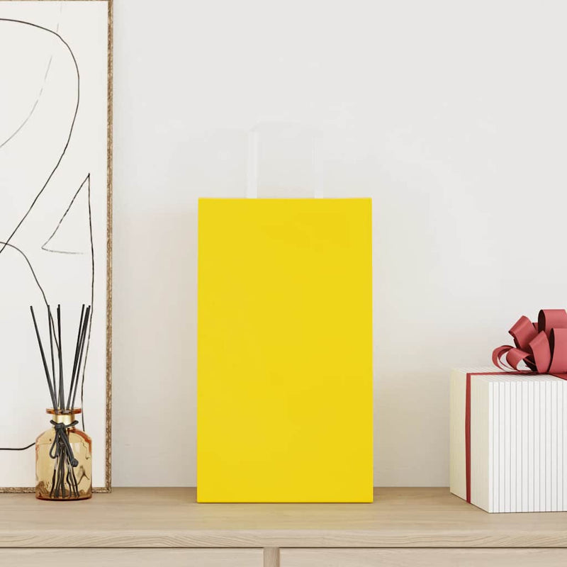 Load image into Gallery viewer, Vidaxl papieren zakken 250 st met hengsels 21x11x36 cm geel
