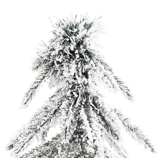 Vidaxl kunstkerstboom wit 86 x 86 x 210 cm polyethyleen en metaal