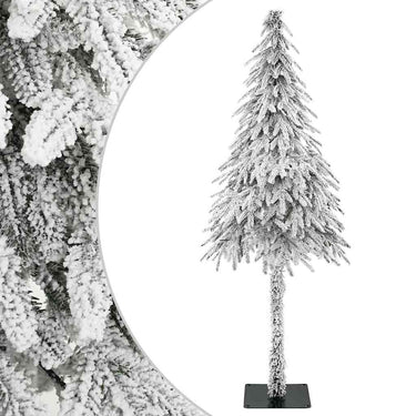 Vidaxl kunstkerstboom wit 86 x 86 x 210 cm polyethyleen en metaal