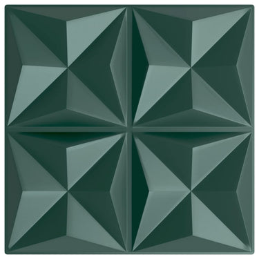 Vidaxl 24 st wandpanelen origami 6 m² 50x50 cm xps groen