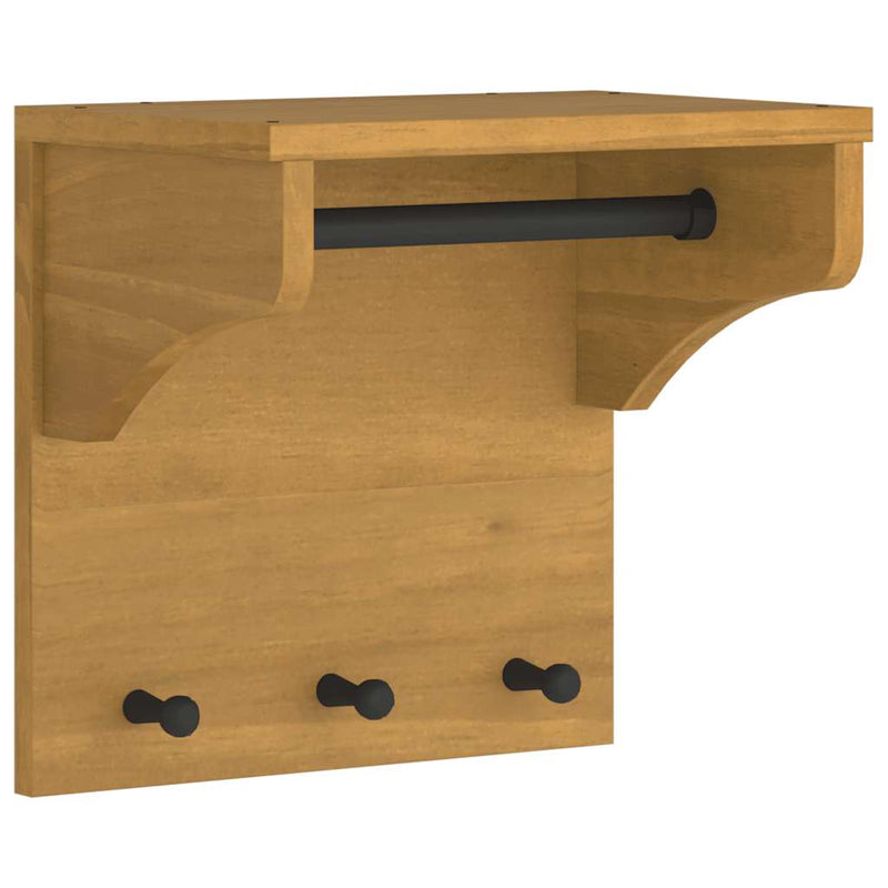 Load image into Gallery viewer, Vidaxl wandkapstok sandnes 43x30x42 cm massief grenenhout
