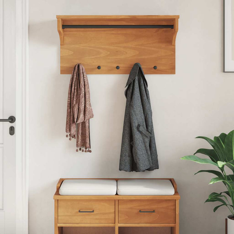 Load image into Gallery viewer, Vidaxl wandkapstok sandnes 87x30x42 cm massief grenenhout
