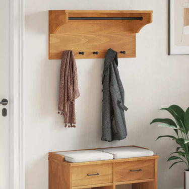 Vidaxl wandkapstok sandnes 87x30x42 cm massief grenenhout