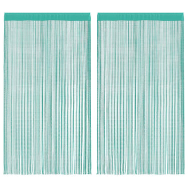 Vidaxl koordgordijnen 2 st turkoois 100x250 cm