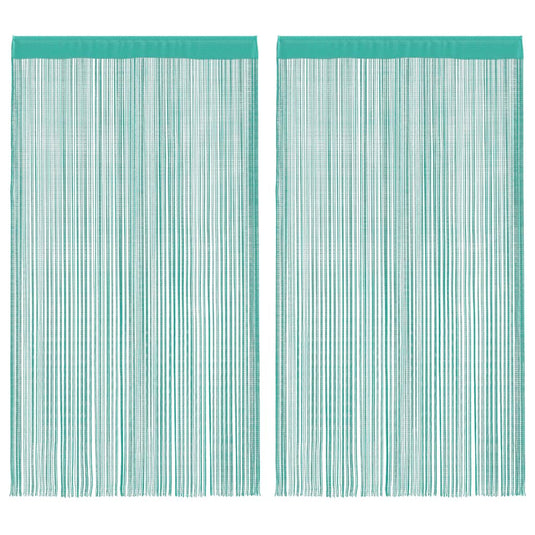 Vidaxl koordgordijnen 2 st turkoois 100x250 cm