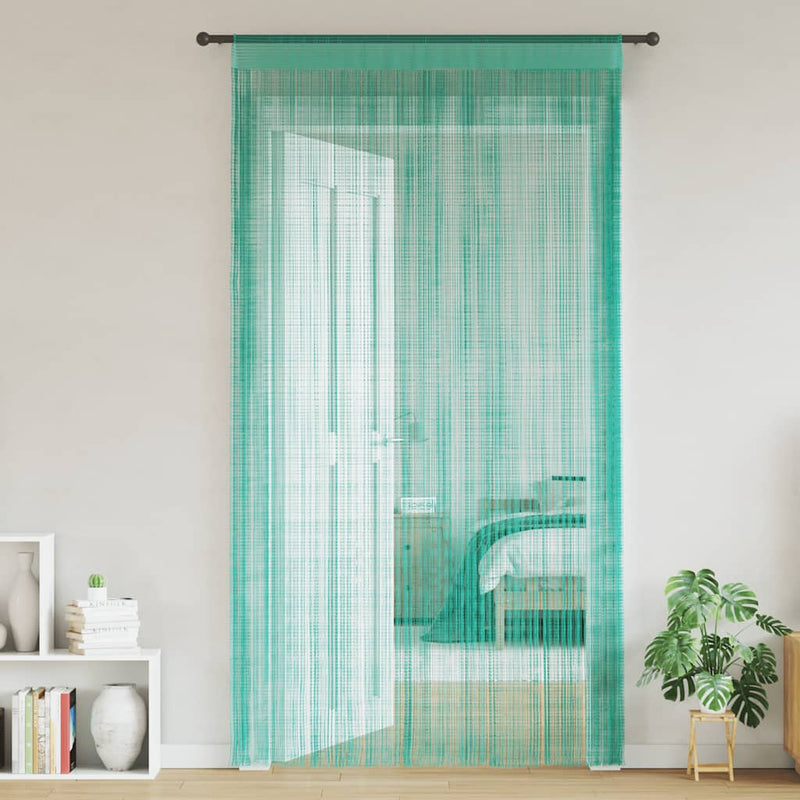 Load image into Gallery viewer, Vidaxl koordgordijnen 2 st turkoois 100x250 cm
