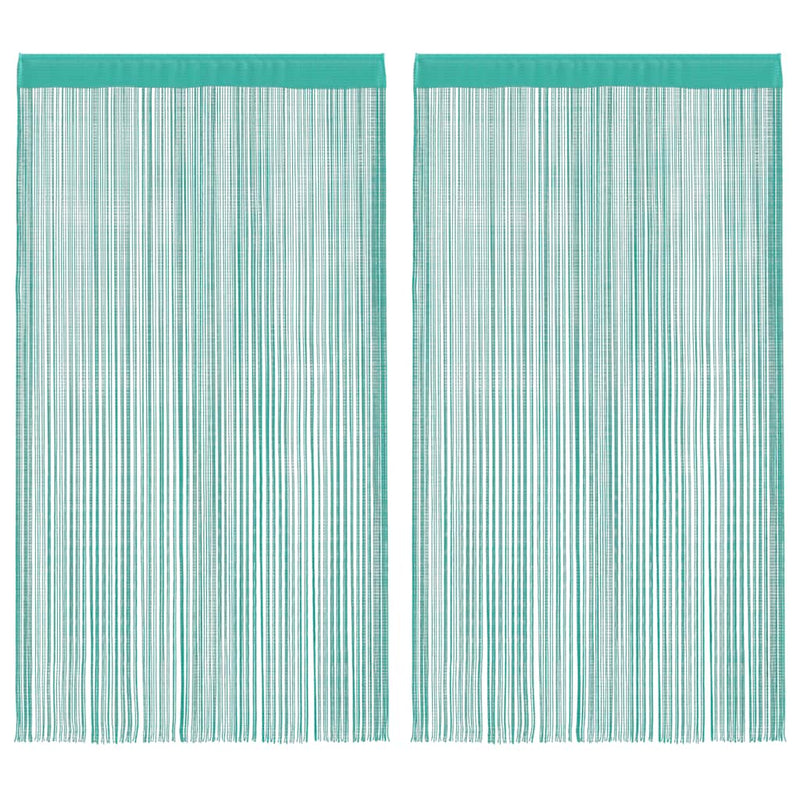 Load image into Gallery viewer, Vidaxl koordgordijnen 2 st turkoois 140x250 cm

