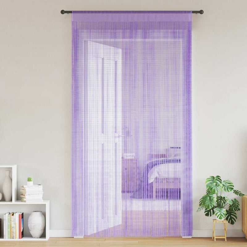 Load image into Gallery viewer, Vidaxl koordgordijnen 2 st 100x250 cm paars
