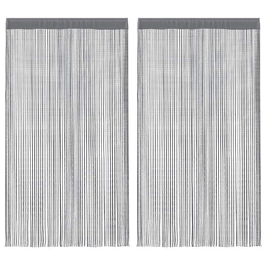 Vidaxl draadgordijnen 2 stuks antraciet 140x250 cm