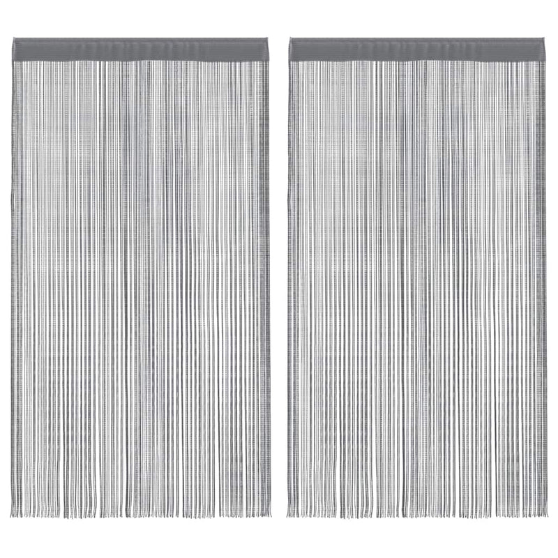 Load image into Gallery viewer, Vidaxl draadgordijnen 2 stuks antraciet 140x250 cm
