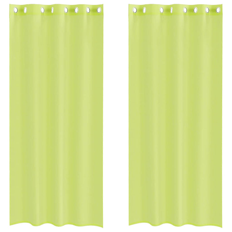 Load image into Gallery viewer, Vidaxl gordijnen voile met doorvoertules 2 st 140x225 cm appelgroen
